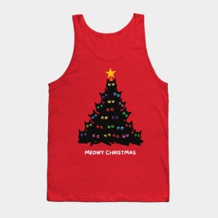 Meowy Christmas Tank Top